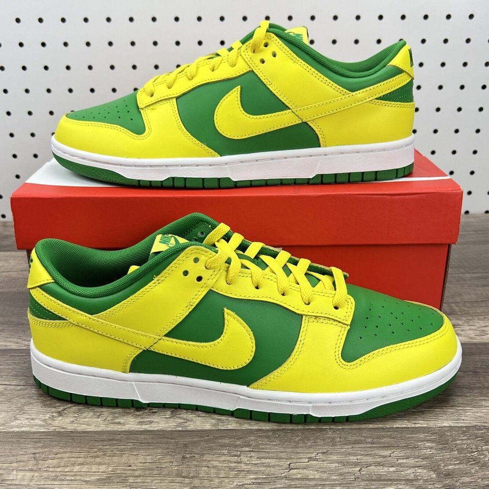 New Nike Dunk Low Retro Reverse Brazil New DV0833-300 Mens Size 8.5